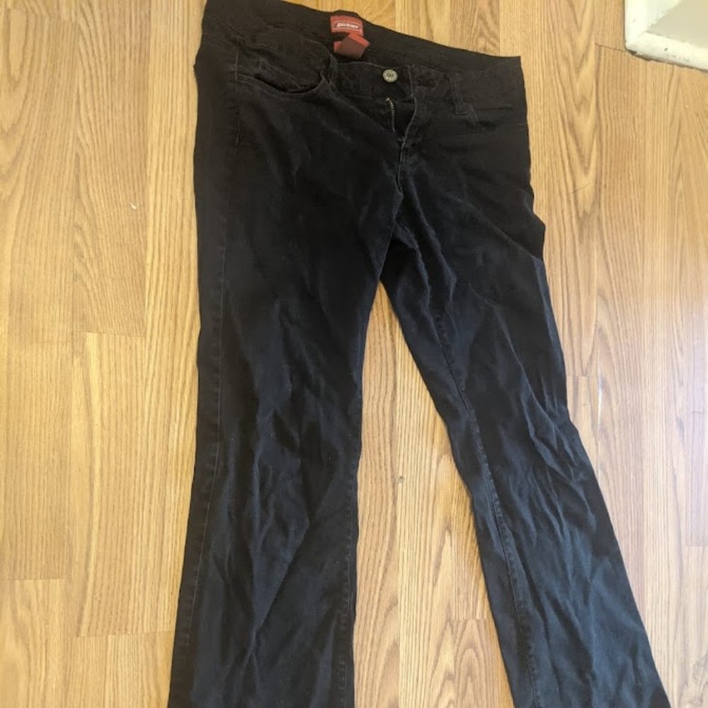 Dickies Black Skinny Straight Jeans